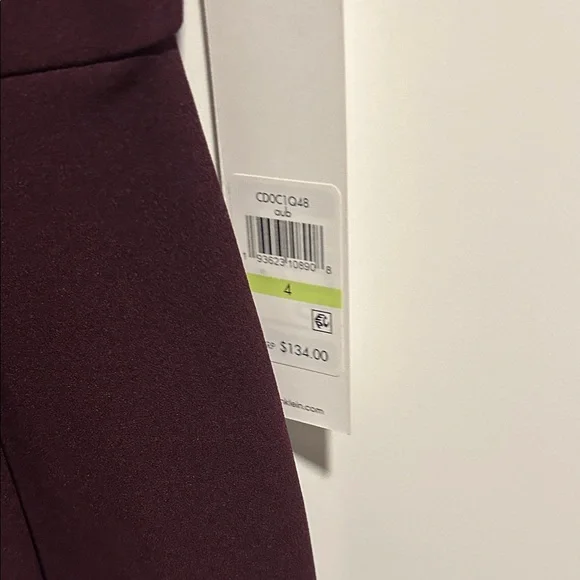 Calvin Klein Women's Deep Purple Midi Dress - Picture 3 of 4